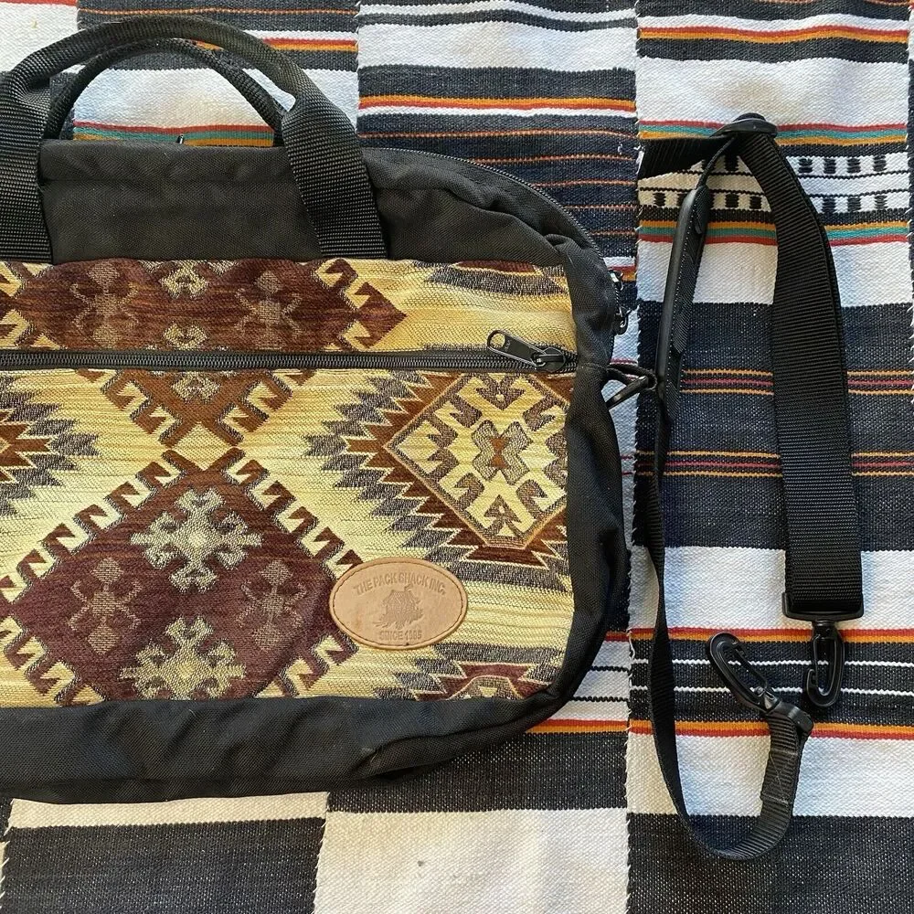 The Pack Shack Computer Messenger Shoulder Bag. Excellent Shape! Big! Rare. USA. - Picture 15 of 16